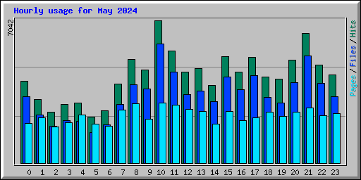 Hourly usage for May 2024